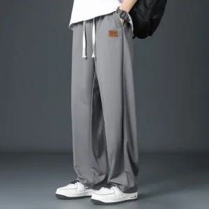 남자 여름 밴딩긴바지 XL~5XL 와이드팬츠 통풍 아이스바지 쿨바지 편한 통바지