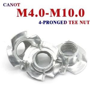 번데기너트 4 갈래 티 너트 30개 M4 M5 M6 M8 M10 네 발톱 너트 스피커 N ut 블라인드 갈래 삽입 티 너트