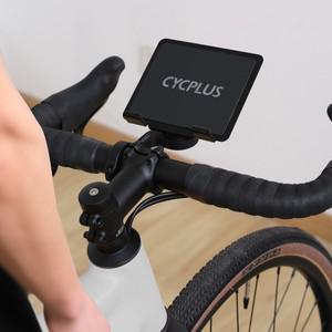 CYCPLUS Z7 전화/태블릿 용 실내 자전거 홀더 드롭 및 플랫 핸들 바 호환 알루미늄 합금 트레이너 액세서리