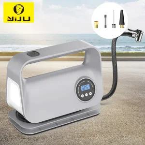 이주 유선 휴대용 자동차 에어 펌프 12V 150PSI 전동 타이어 공기 주입기 펌프 오토바이 자전거 공 LED 라