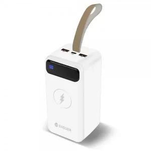 그린전산 SHOUER QC3.0+USB-PD 유무선 보조배터리 SH-W50 50000mAh (화이트)