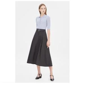 [하프클럽/]SISLEY  SASK10341 트론즈 벨티드 스커트
