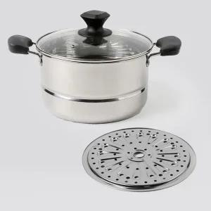 가정용 스텐 인덕션가능 찜곰솥 사골 냄비 22cm 26cm