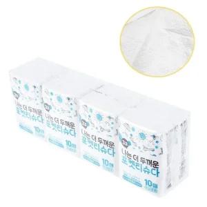 다목적 3겹 도톰한 포켓티슈 10매 8p 휴대용 포켓티슈 여행티슈