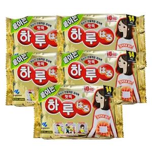 고바야시 붙이는 하루 핫팩 10매입 5봉 파스형 찜질 온열팩 겨울