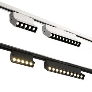 디밍이 가능한 접이식 스포트라이트 조정 가능한 LED 레일 트랙 램프 바 라이트 10W 20W Ac220V 현대 천장 조명기구 침실