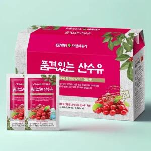 GNM자연의품격 품격있는 국산 산수유즙 1박스 총 30포 오미자 복분자 온가족 건강즙
