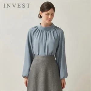 [인베스트] 미들 넥 셔링 블라우스_IN5W1BL5000