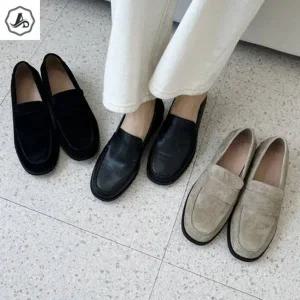 [애슬릿] 여성 가죽 로퍼 빅사이즈 클래식 캐주얼 정장 데일리