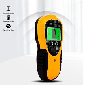 LCD 디스플레이 금속 탐지기 4 in 1 다기능 벽 목재 스터드 AC 전선 스캐너 파인더 (장식용)