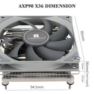 Thermalright AXP90 X36 로우 프로파일 CPU 쿨러 TL-9015B AMD AM4 AM5/Intel 1150/1151/1155/1851/1200/17
