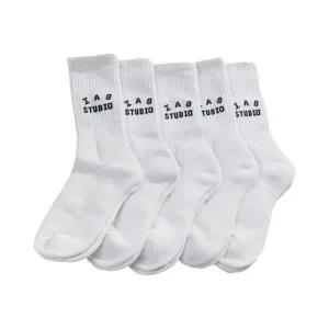 아이앱 스튜디오 삭스 화이트 (5개입) IAB Studio Socks White (5 Pack)