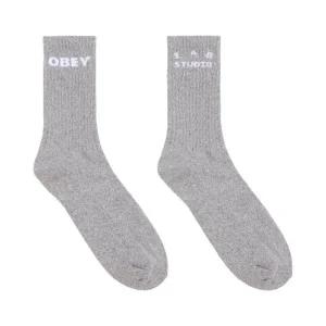 아이앱 스튜디오 x 오베이 삭스 헤더 그레이 IAB Studio Obey Socks Heather Grey