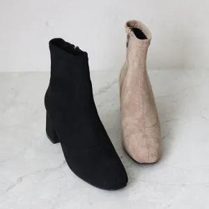 올댓룩 컴포트 쿠션 미끄럼방지 스웨이드 앵글부츠 6CM MR-603
