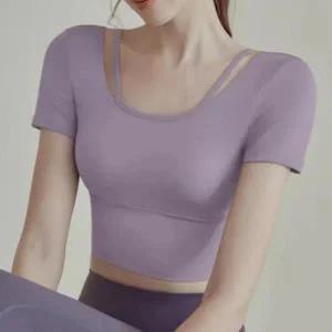 [하프클럽/]요가 헬 슬림 스포츠 커버업 반팔 크롭탑 브라탑