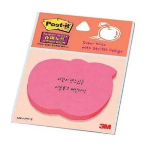 3M 모양 포스트 SN-에플(사과) 사무용품 포스트 메모지 모양포스트 쪽지
