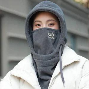 [콩심팥심]겨울 방한 폴라폴리스 마스크 후드 워머