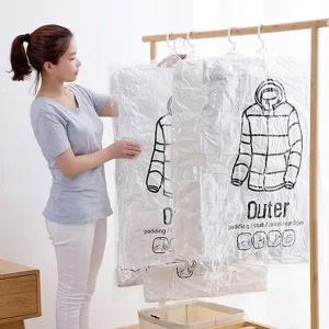 위생 방습 옷걸이형 진공 압축팩 Outer ZIP 입체형_23184688