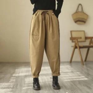 ONM 여성 카고바지 와이드 팬츠 조거 밴딩팬츠