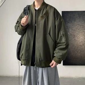 [하프클럽/]남성 블루종 오버핏 봄버점퍼 항공자켓 잠바 항공 봄