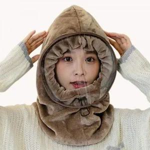 [콩심팥심]넥워머 겨울 디테일 구성 후드 방한 마스크 투명창 바