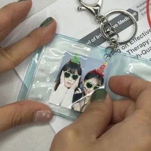 [셀러에이드]투명미니앨범 추억 샤이니블루 띠부띠부씰앨범