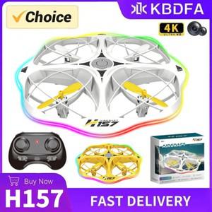 KBDFA H157 드론 전문 듀얼 HD 카메라 항공  FPV 헬리콥터 장애물 회피 접이식 RC 쿼드콥터