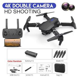 2025  E88 Pro WIFI FPV 드론 - 4K/1080P 듀얼 카메라 광각 HD 고도 보유 접이식 쿼드콥터 RC 헬리콥터