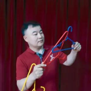 마술 도구 링 연결형 삼색 옷걸이 조작용 소품 마술공연섭외 바이시클카드 마술샵