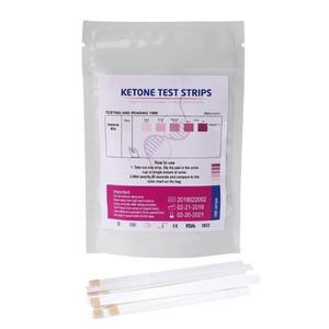 100 조각 URS-1K  스트립 케톤 시약 소변 안티 vc 검사 홈 Ketosis 분석