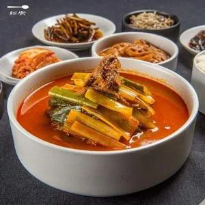 [콩심팥심]B의식탁 해장국 밀키트 얼큰 국밥 국 육개장 소고기