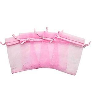[XBK1J768_48]선물 망사 주머니 9x12cm 오간자 핑크 포장