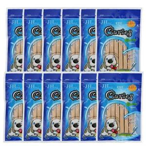 JH카리에스 덴탈스틱 6P × 12개 치석제거 구강관리 애견껌 애견간식 강아지껌