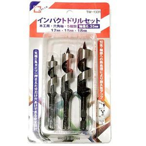 타바타 목공용 육각드릴 (어거비트) 3pcs set TW-1331