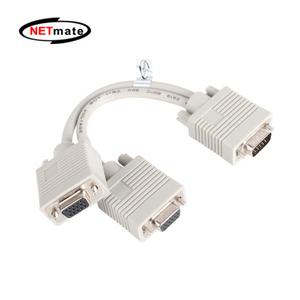 모니터 2분배 Y 케이블 RGB VGA 영상 공유 아날로그