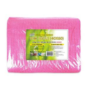 KOREA TOP 초극세사 바둑크리너 극세사 요술행주 핑크 대형 x 10매