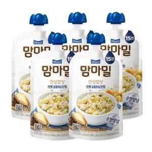 [매일] 맘마밀 이유식 안심밥상 전복모듬채소 140g 5팩