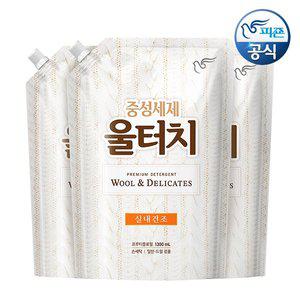 [피죤]울터치 중성세제 소프트펄 1.3L 리필 x 3개