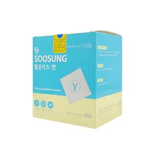  수성 멸균Y거즈 10cm 8겹 개별포장 드레싱 약국 탈지면 접은 가야제 