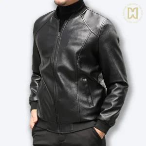 코디코치 남자 럭스 자켓 바이크 라이더 레더 집업 점퍼