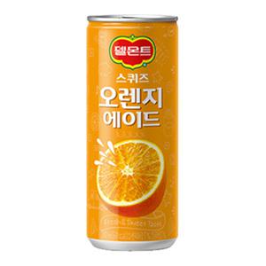롯데칠성 스퀴즈 오렌지에이드 240ml 30캔 음료수 캔음료
