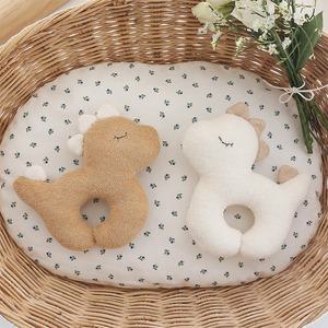오가닉 아기 용 디노 딸랑이 애착 인형 만들기 임산부 태교바느질 아기용품 DIY