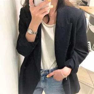 여자 가을 자켓 하객룩 55 66 77 심플 데일리 블레이저 세미정장