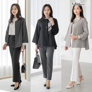 [마담4060] 노카라 언발란스자켓