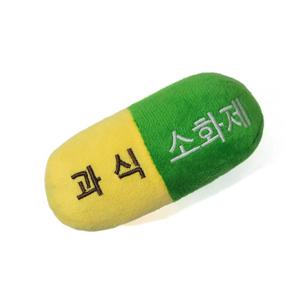 페로가토 바스락 캡슐 봉제토이 과식 소화제 (연두)