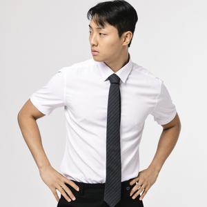 엘엑스티 남성 여름 시원한 반팔 구김없는 반슬림 냉감 와이셔츠