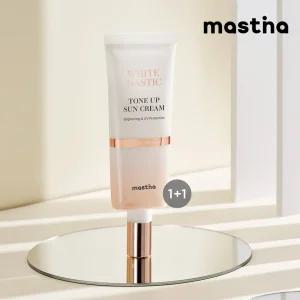 [공식판매처] 매스티나 화이트매스틱 톤업 선크림 40ml 2개