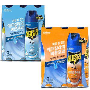 [신세계몰]에프킬라 모기약 (살충제) 에어로졸 500ml 3개 선택1 무향 내추럴후레쉬 오렌지
