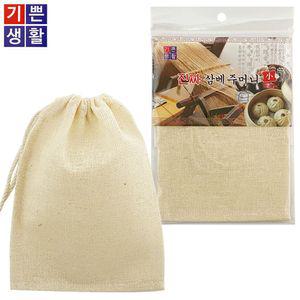 진짜 삼베주머니 소 14x19 면보자기 면포 육수망 망사 찜판