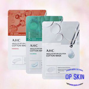 32)AHC 시즌3 앱솔루트 리턴 솔루션 순면마스크 1매 3종 택 1